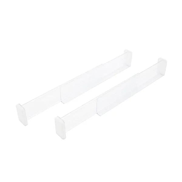 Ideenwelt Adjustable Drawer Organizer Separators - Maximize Space, Customizable Dividers for Kitchen, Bedroom, and Home - Set of 2