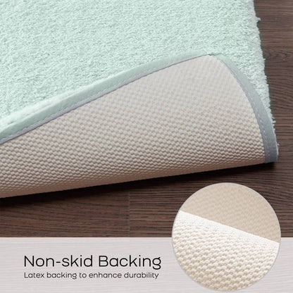 Luxury High Pile Bath Rug 24x40" – Quick Dry, Non-Skid Backing, Machine Washable