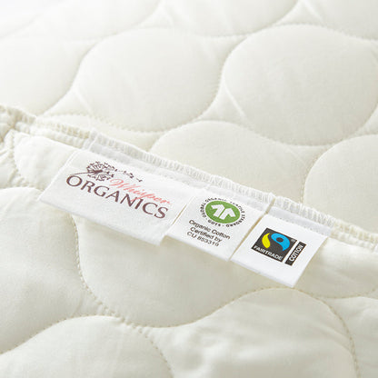 Organic Cotton Quilted Pillow Protectors