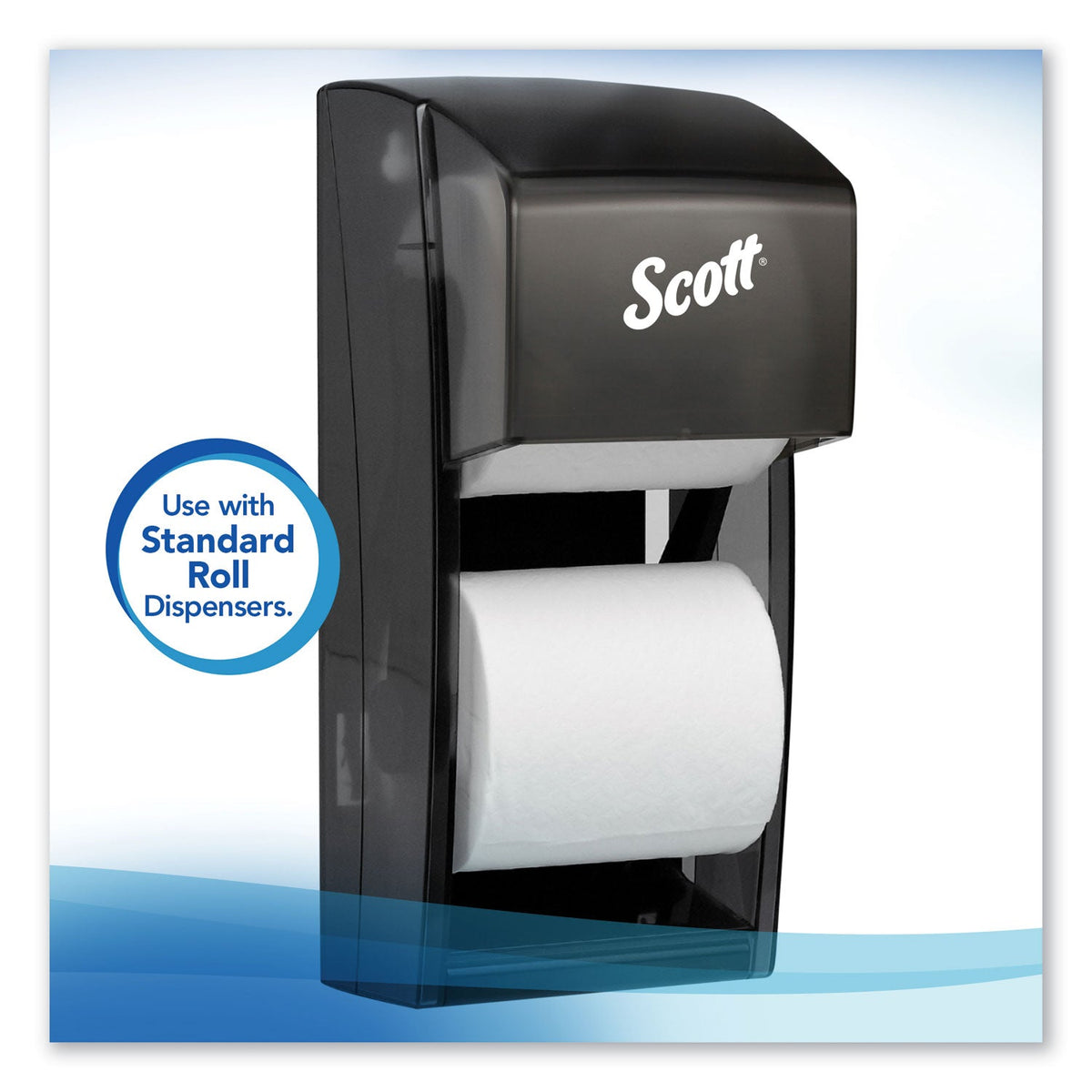 Scott Essential Standard Roll Bathroom Tissue for Business, Septic Safe, 1-Ply, White, 1,210 Sheets/Roll, 80 Rolls/Carton