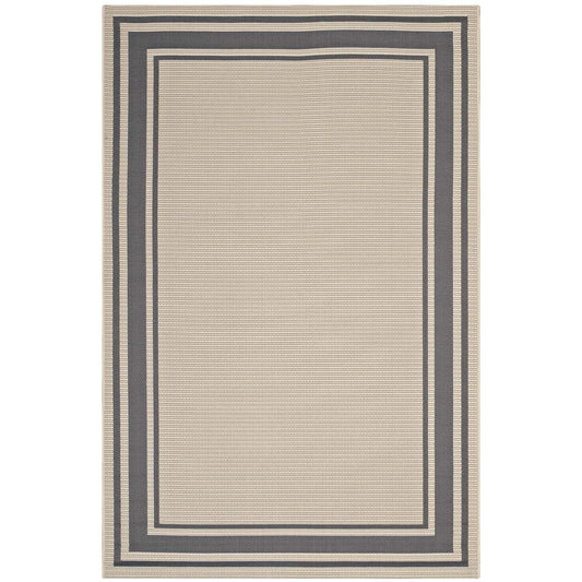 Rim Solid Border Indoor and Outdoor 5x8 Area Rug by Modway