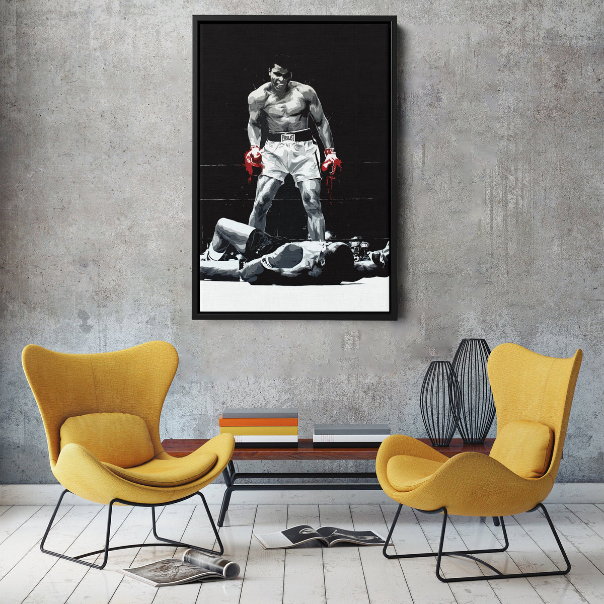 Muhammad Ali Canvas – Boxing Illustration Wall Art Decor