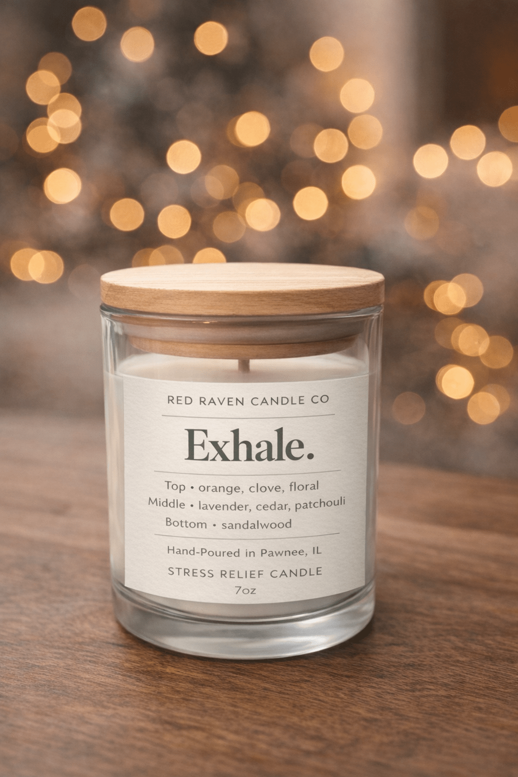 Exhale – Stress Relief Scented Candle (7oz)