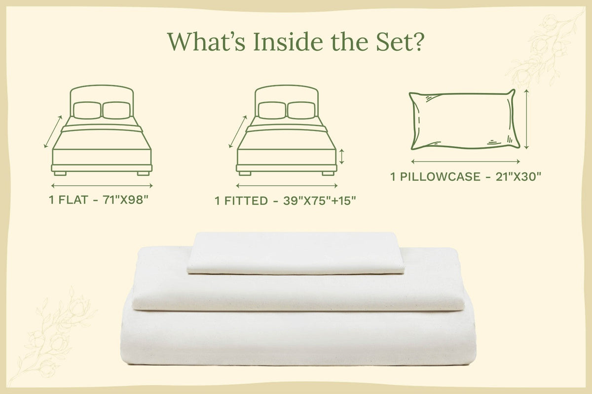 Organic Sateen Bed Sheets Set