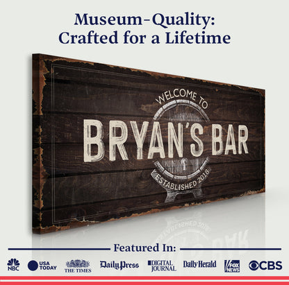 Beer Barrel Bar Sign