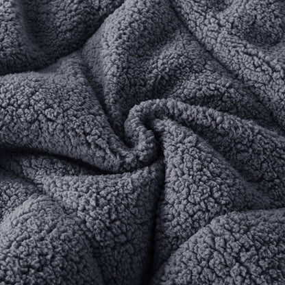 Kasentex Reversible All-Season Plush Comforter Set Twin/Queen/King - Warm Plush Bedding for Winter