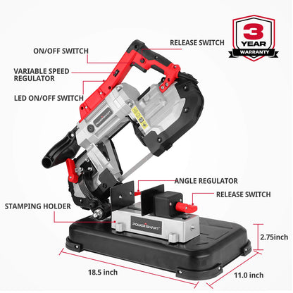 Portable Band Saw with Removable Base PS3051