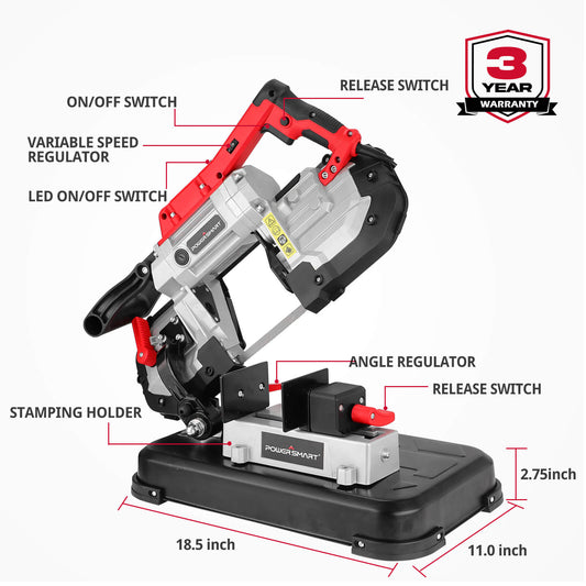 Portable Band Saw with Removable Base PS3051