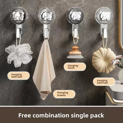 Suction cup hook KitchenTowel command hooks Without Drilling wall stickers hangers Bathroom Door SelfAdhesiveHomeBath accessorie