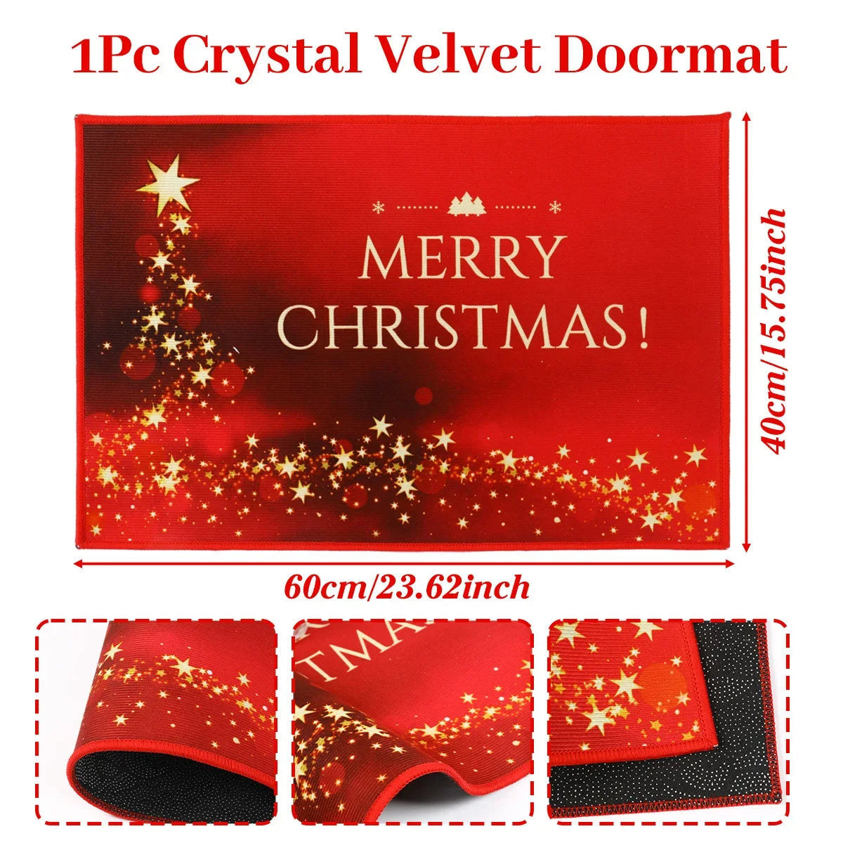 Christmas Floor Mat Outdoor Carpet Christmas Decor for Home 2025 Navidad Natal Santa Claus Door Mat Xmas Ornament New Year 2026