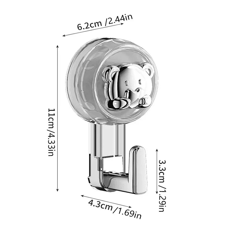 Suction cup hook KitchenTowel command hooks Without Drilling wall stickers hangers Bathroom Door SelfAdhesiveHomeBath accessorie