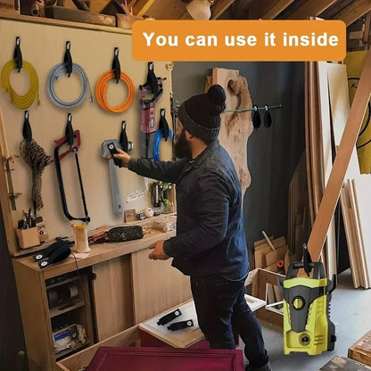 Heavy-Duty Storage Straps Reusable Extension Cord Organizer Cable Ties Hose Storage Accessory Holder Garage Organization