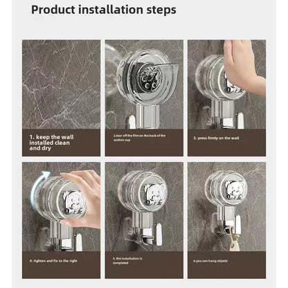 Suction cup hook KitchenTowel command hooks Without Drilling wall stickers hangers Bathroom Door SelfAdhesiveHomeBath accessorie
