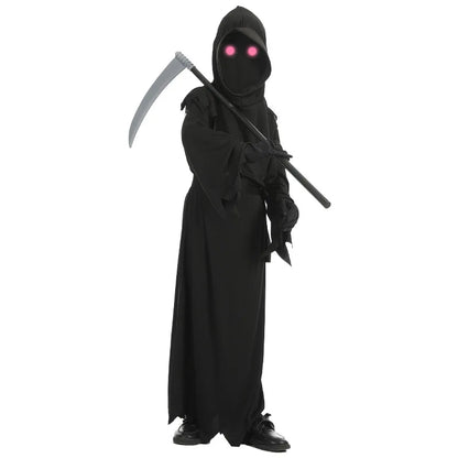 Kids Grim Reaper Costume – Skeleton Glow Halloween Outfit