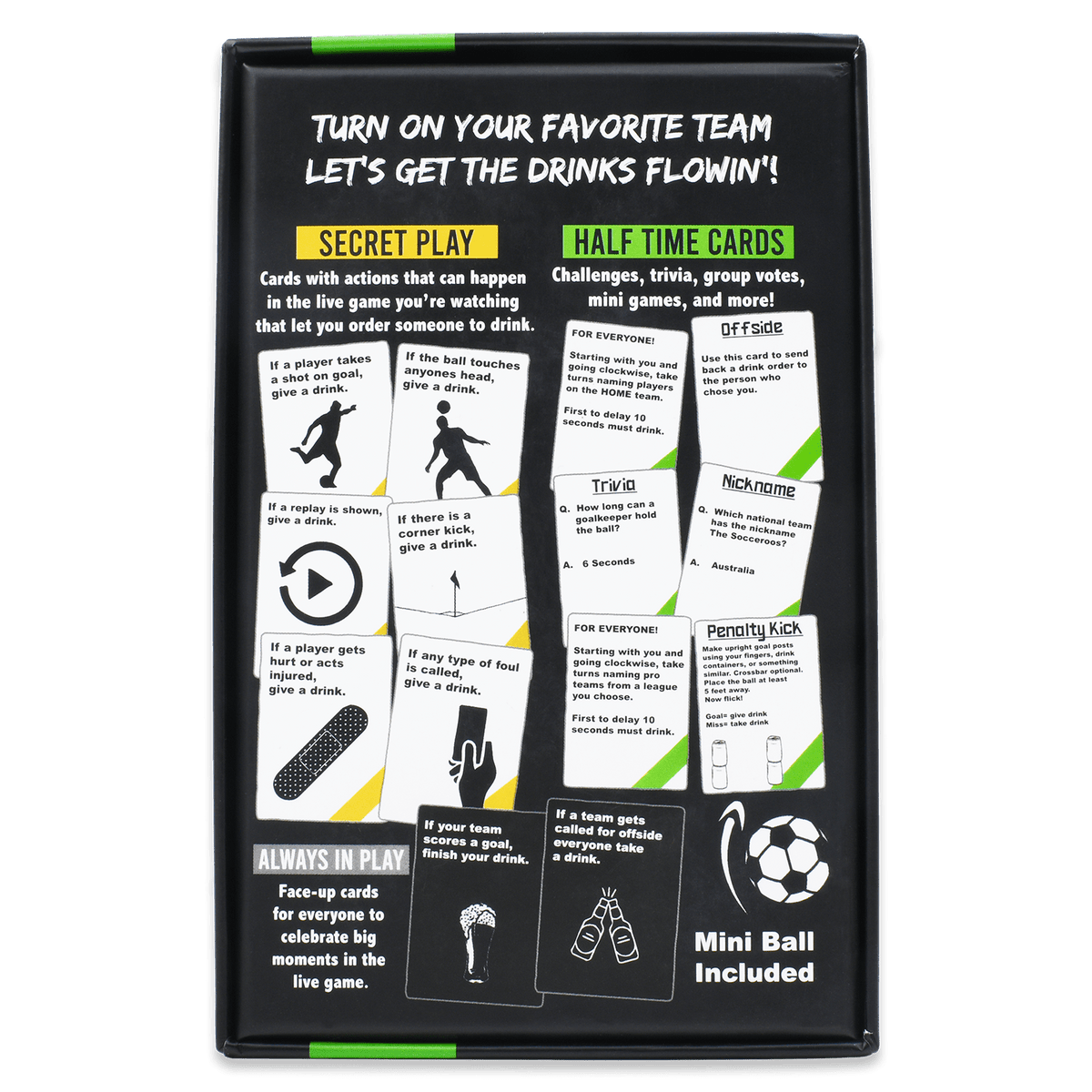 WATCH SOCCER, GET DRUNK - The Live Soccer Drinking Game