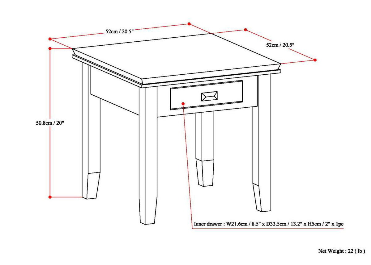 Artisan - Handcrafted End Table