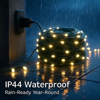 330FT 1000LED String Lights Outdoor Christmas Decoration Lights with Remote IP44 Waterproof 8 Lighting Modes 8 Brightness Timer Plug In Fairy Light Xm