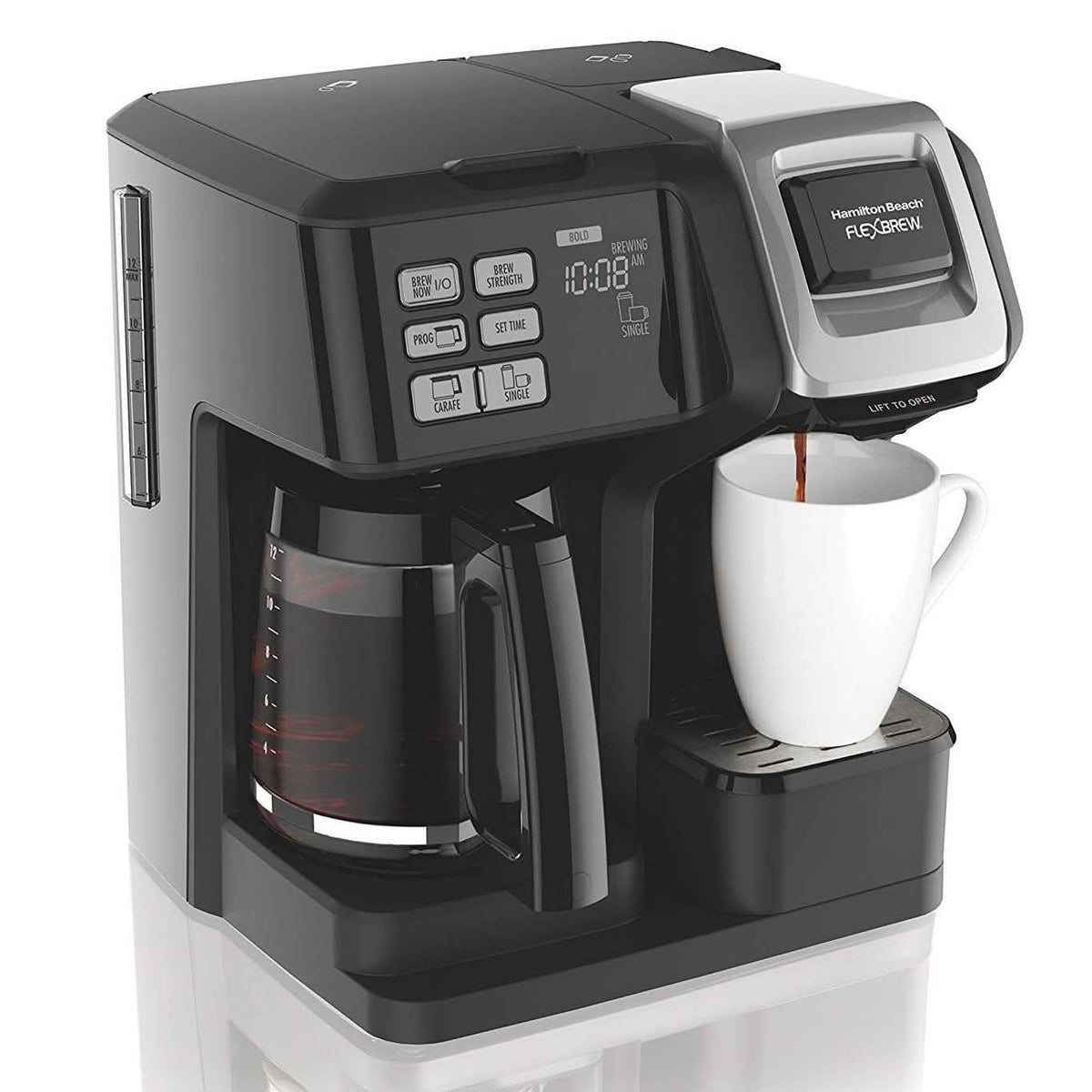 Hamilton Beach 49976 FlexBrew 2-Way Brewer Programmable Coffee Maker ...