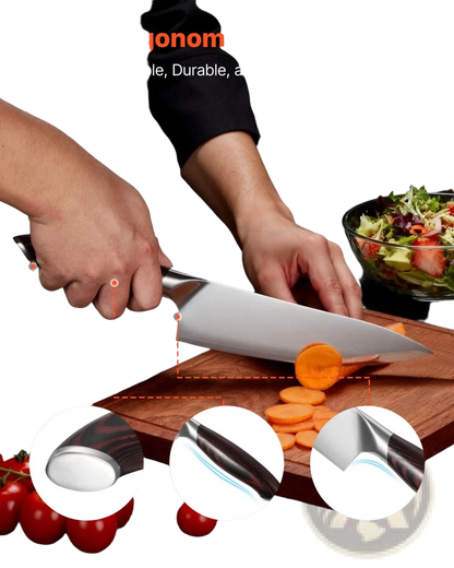 Kitchen Knife Set 5 Piece Damascus Steel Chef Knives