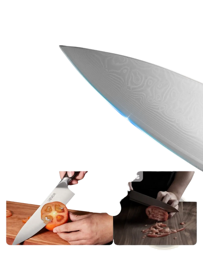 Kitchen Knife Set 5 Piece Damascus Steel Chef Knives