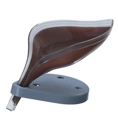 Unique Design Leaf Shape Soap Box Drain Soap Holder Box Bathroom Accessories Toilet Laundry Soap Box Bathroom Supplies Tray Gadgets