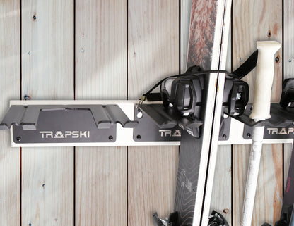 Wall Rack Holds Skis or Snowboard by Bindings, Yard Tools, Gear & Equipment - Made in the USA